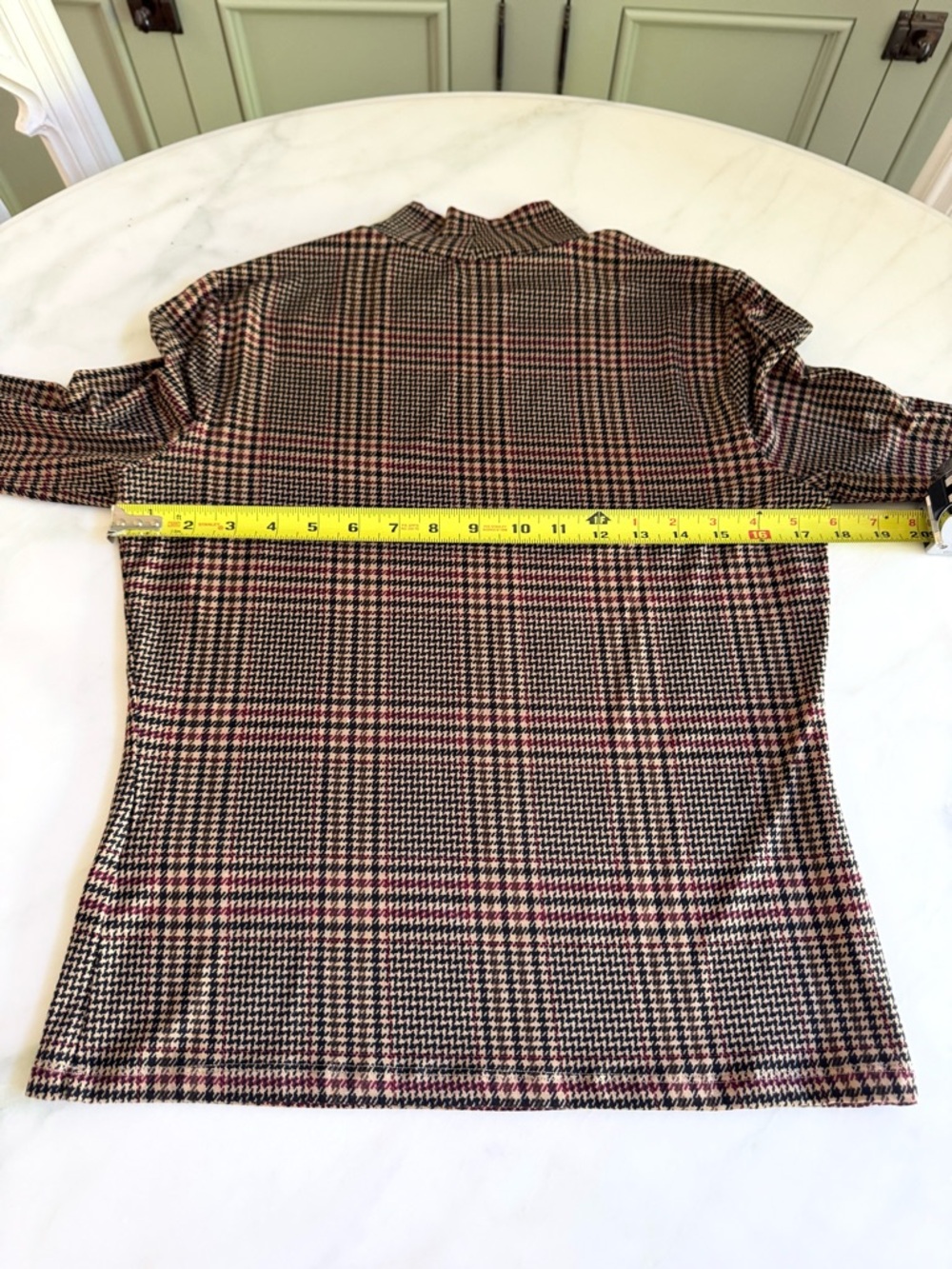NWOT Veronica Beard Nate Houndstooth Top Sz M - Picture 9 of 10